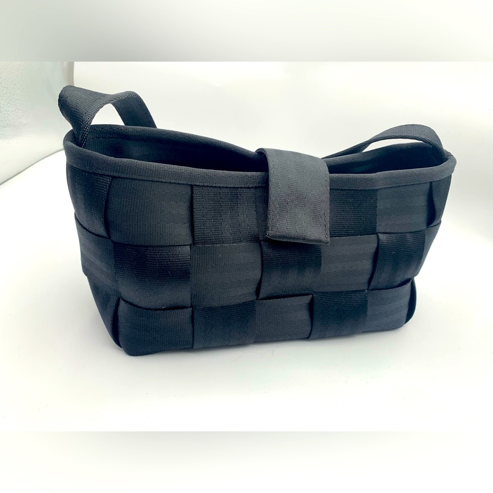 Harveys Seatbelt Bag Mini  Purse Black Woven